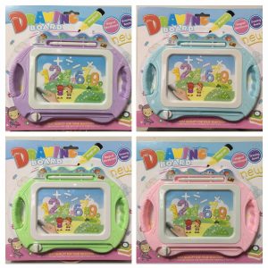 Pizarra mágica en blister - rosado, azul, violeta